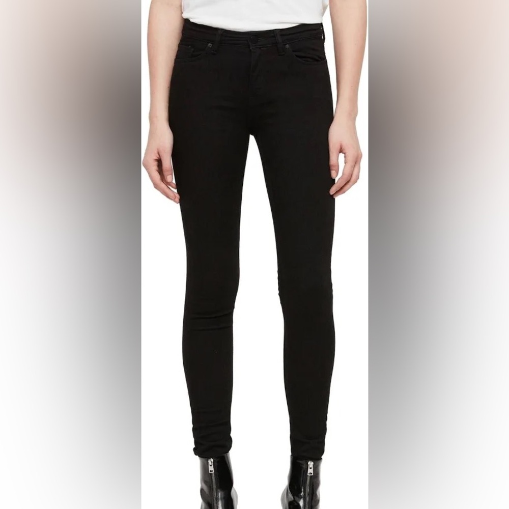 AllSaints Black Denim Grace Jeans